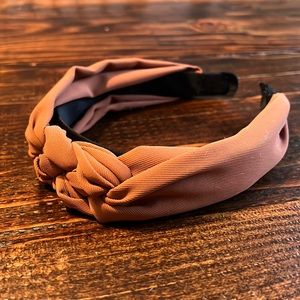 Warm tan camel color knotted headband